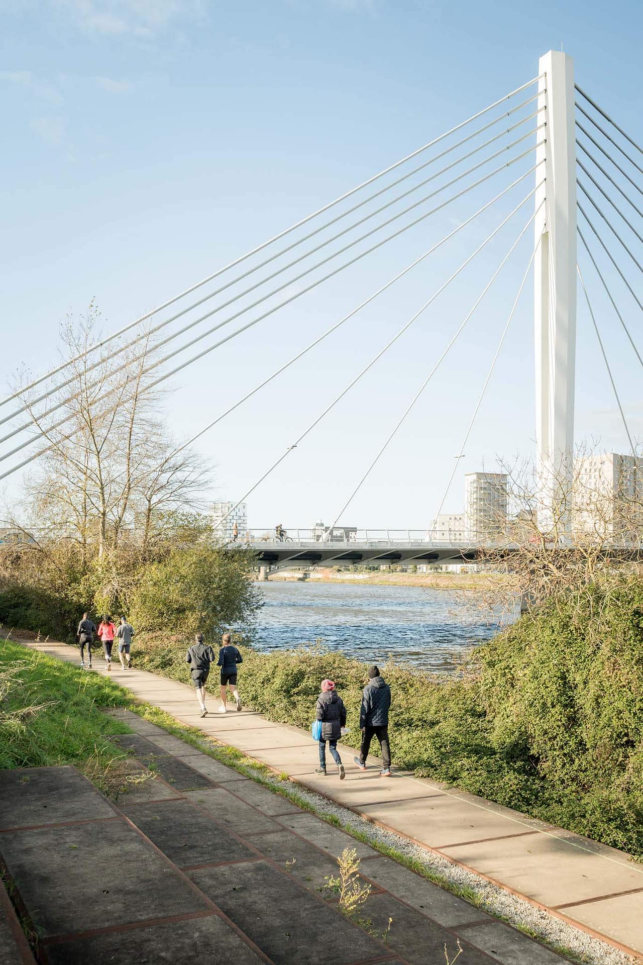 Pont Éric Tabarly en hiver