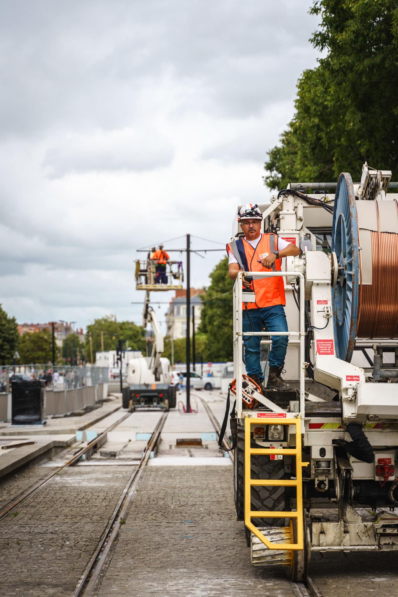 Les travaux sur la ligne de tram avancent dans le centre ville de nantes